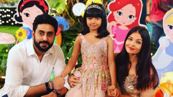 Aaradhya, daughter of Abhishek & Aishwarya Bachchan impresses everyone at her school annual day function by speaking on women safety.