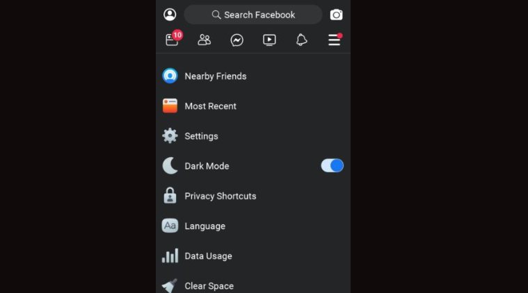 After WhatsApp, Facebook introduces the dark mode feature.