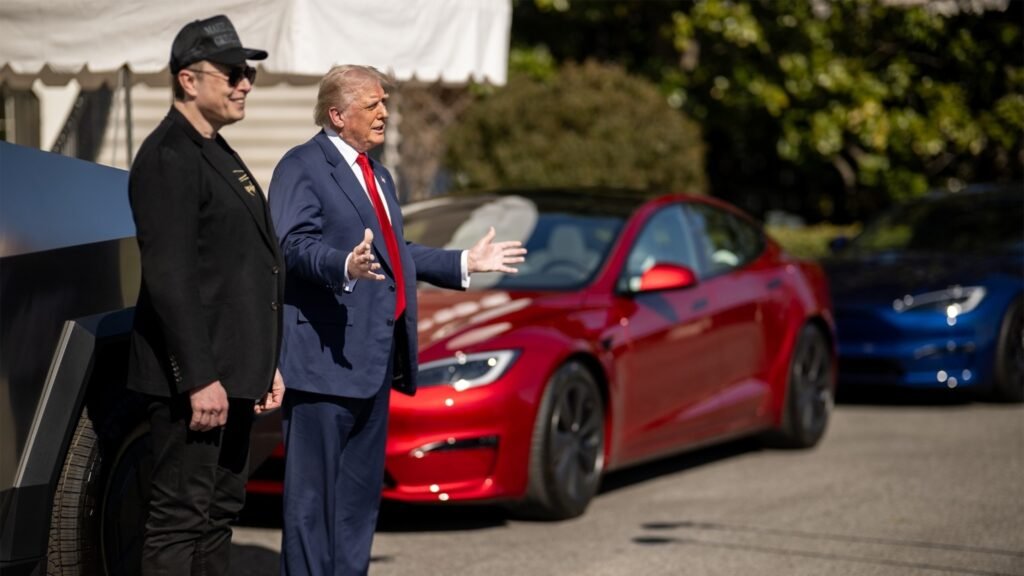 Donald Trump Plans to Get Rid of His Red Tesla Amid Trump Tesla Feud with Elon Musk 6 Trump Tesla Feud